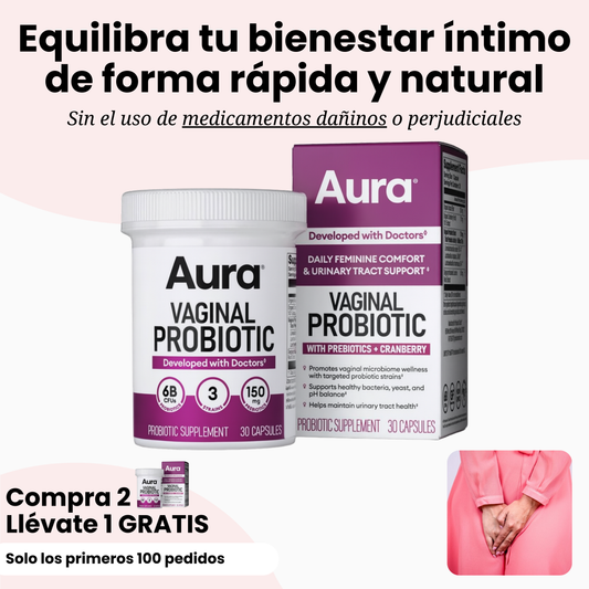 Aura Probiótico Vaginal - Equilibra tu bienestar de forma natural